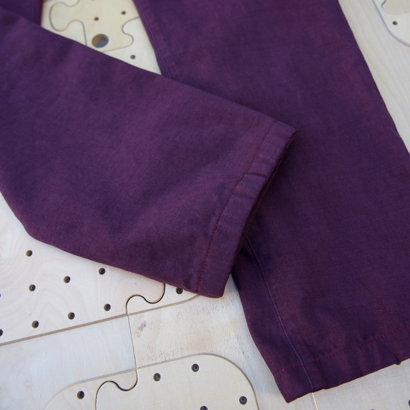 Kiton Aubergine Slim Denim Jeans Made In Italy Men's Size 34 - Picture 5 of 13